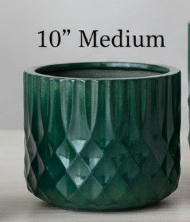 Lightweight Indoor/Outdoor Teal Planter, 3 Size Options
