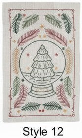Recycled Microfiber Holiday Tea Towel, 6 Style Options