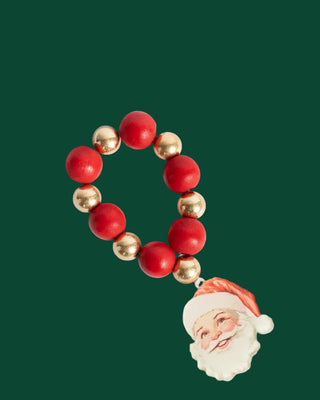Pre Order (Aug) Vintage Santa Bead Napkin Ring