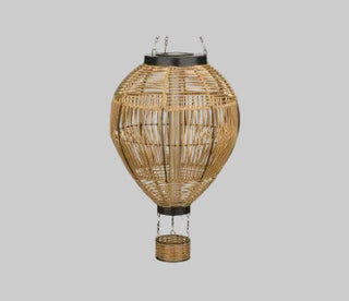 XL Wicker Hot Air Balloon Solar Lantern