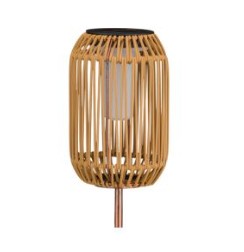 Cylinder Wicker Solar Stake