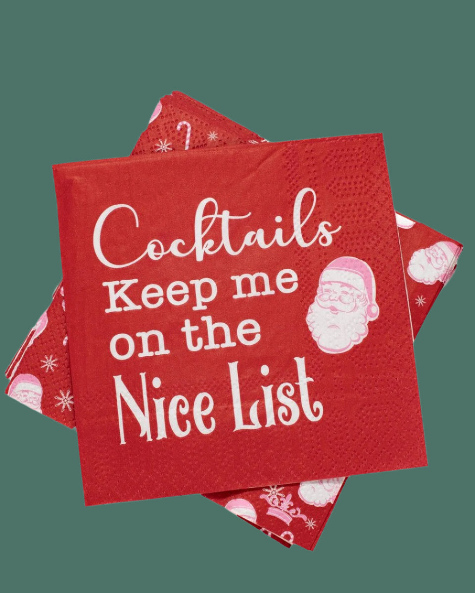 Cocktail Napkins Pack of 20 , 3 Style Options