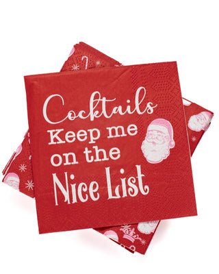 Pre Order Cocktail Napkin Holder & 3 Style Cocktail Napkins Options