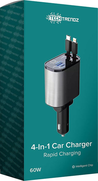 Pre-Order 4-in-1 Retractable Car Charger
