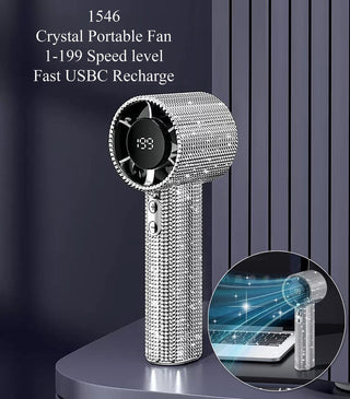 Pre-Order Crystal Handheld Fan