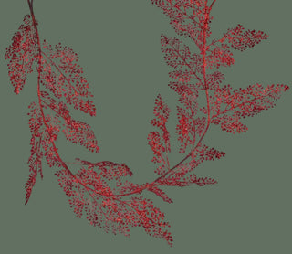 57"L Metallic Fern Leaf Garland