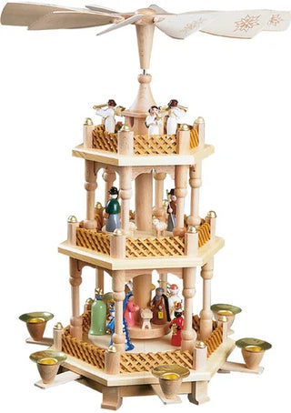Pre Order Richard Glaesser 3 Tier Nativity Scene Pyramid