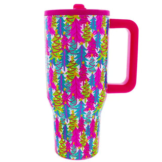 Pre Order 30 oz.(Sept) Tree-Mendous Cheer Tumbler w/ Flip Straw