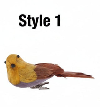 Feather Bird with Clip, 2 Style Options