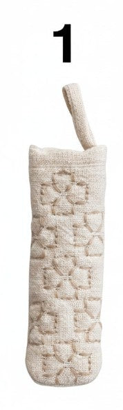 Pre Order Embroidered Cotton Pot Handle Cover & Loop, 4 Style Options