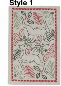 Recycled Microfiber Holiday Tea Towel, 6 Style Options