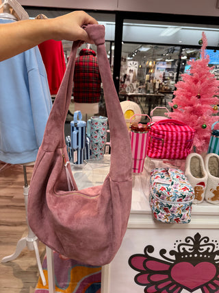Pre Order Faux Ultra Suede Hobo Bag, 8 Color Options (Avail 7/25)