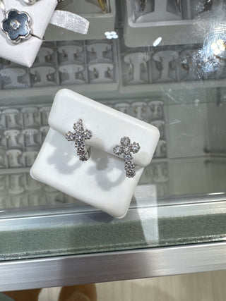 Pre order Cross Huggies Earrings