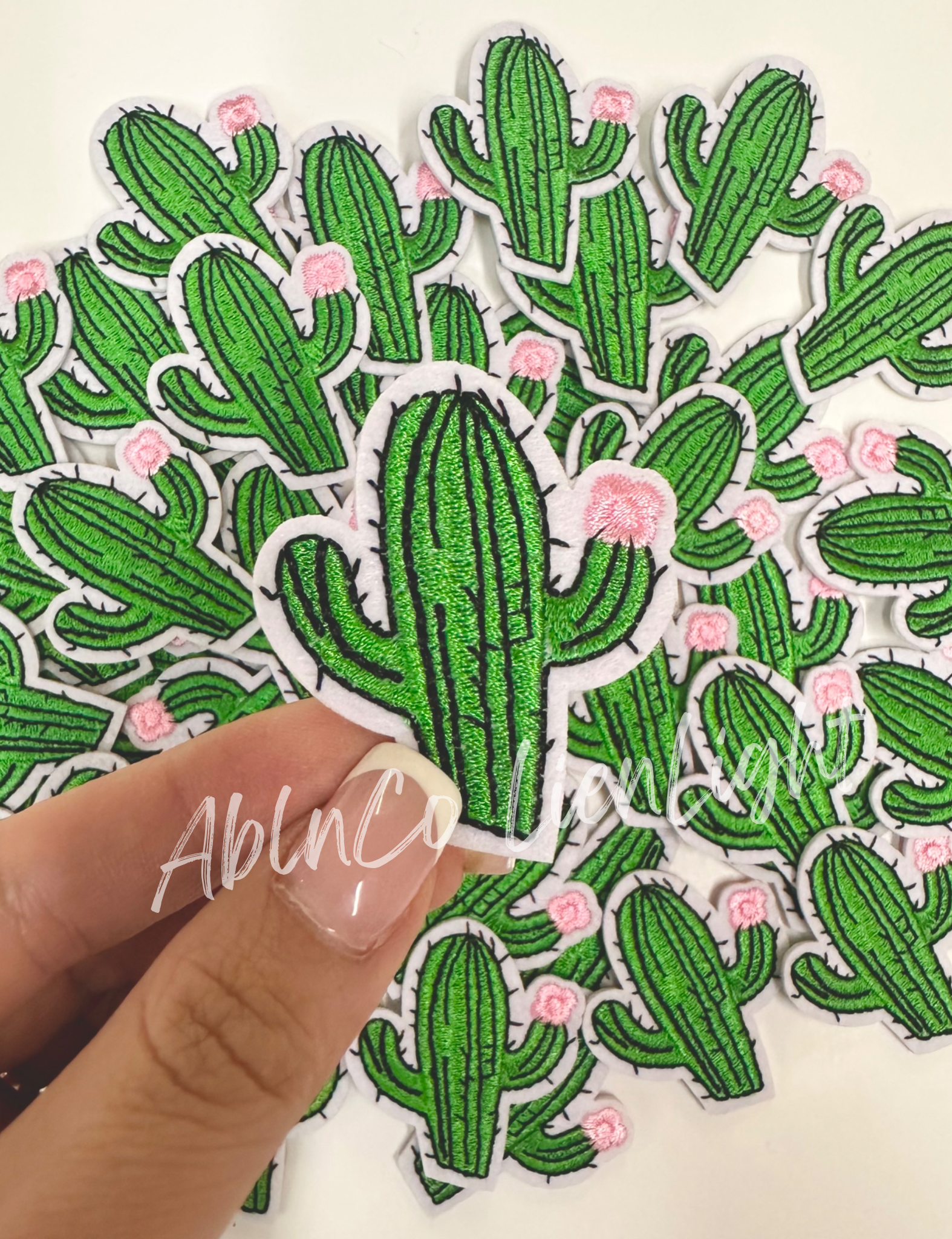 3” cactus embroidery patch iron on