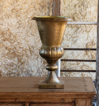 Antiqued Gold Church Urn