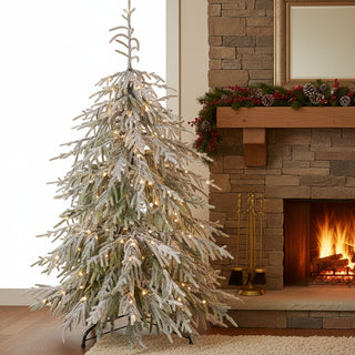 4' Frosted Downswept Pine Tree