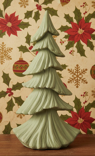 Pre Order Tall Velvet Green Layered Resin Tree
