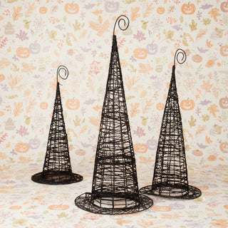 Pre Order Set of 3 Wire Witch Hats