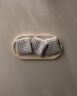 Pre Order Stone Waffle Washcloth Set