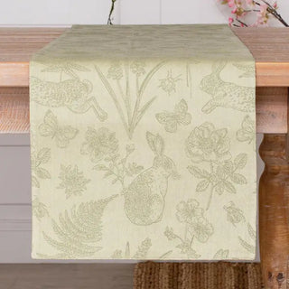 Rabbit and Fern Table Runner