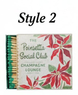 Embossed Safety Holiday Bar Matchbox , 3 Style Options