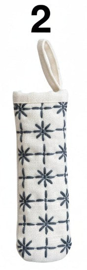 Pre Order Embroidered Cotton Pot Handle Cover & Loop, 4 Style Options