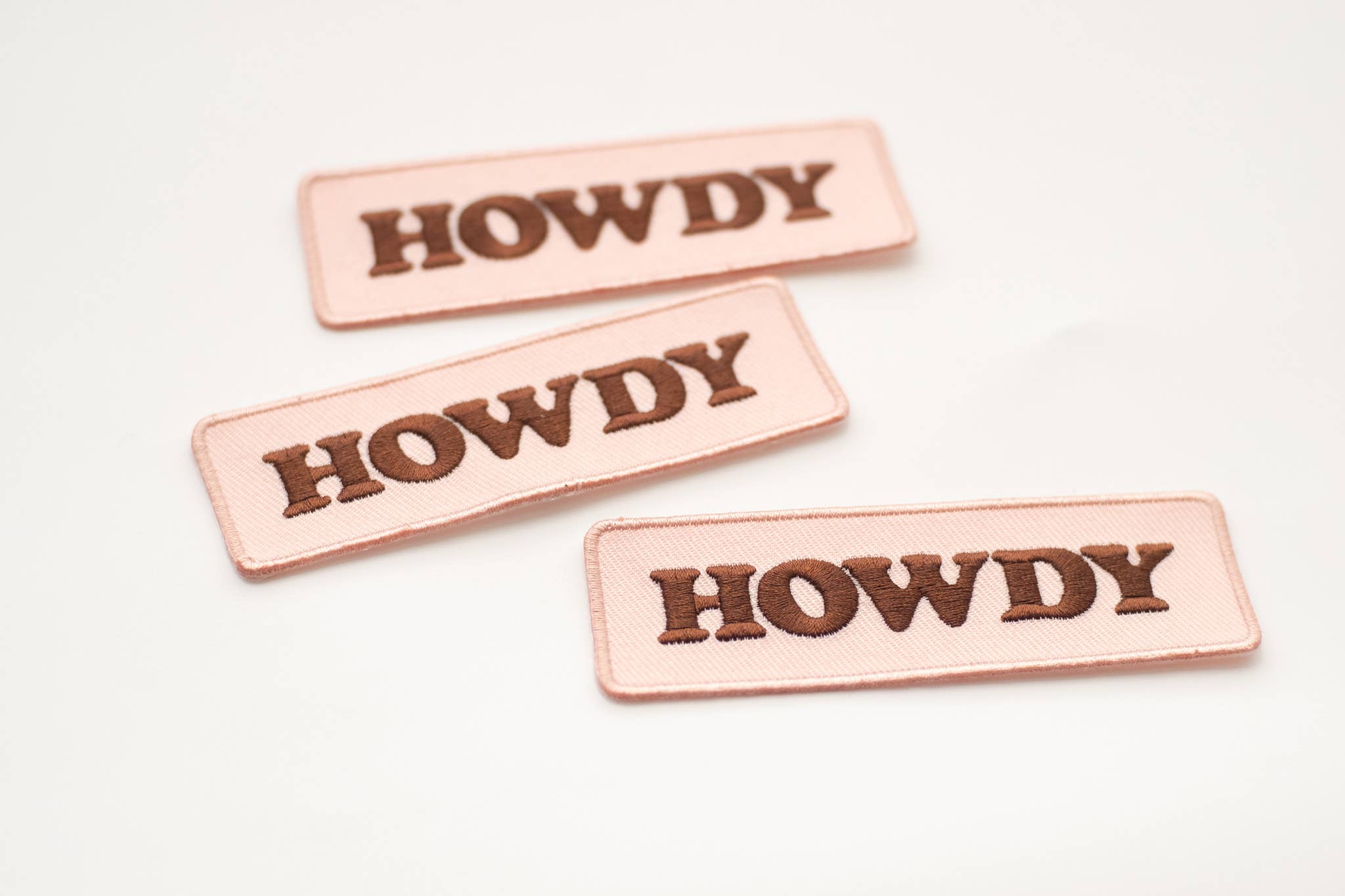 Howdy Embroidered Iron on Patch