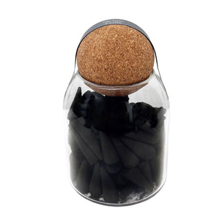 85 pc Incense Cones In Jar: Palo Santo & Cedar Fragrance