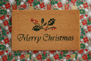 Christmas Holly Doormat