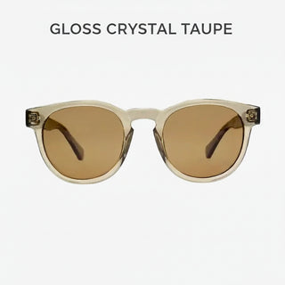 Pre Order Alex Crystal Polarized Round Sunglasses, 2 Color Options