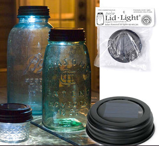 Rustic Brown Solar Lid Light