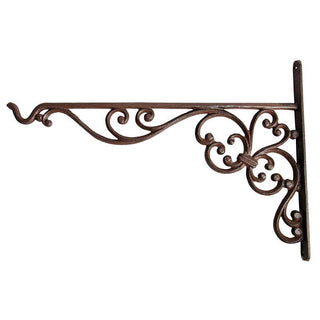 Hanging Basket Hook, Cast Iron, Antique Rust - Large