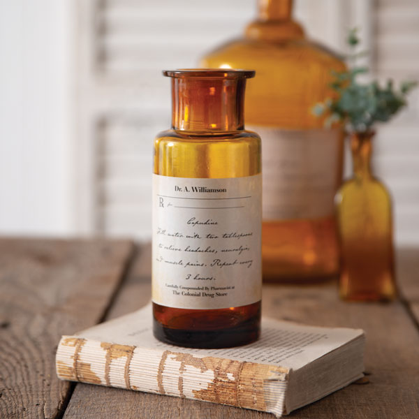 Antique Inspired Apothecary Bottle - Capudine