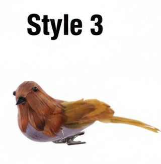Feather Bird with Clip, 2 Style Options