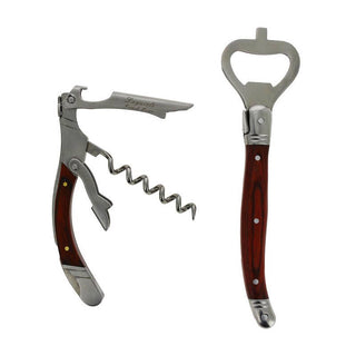 Pre Order Laguiole Bottle Opener Bar Set with Pakkawood Handles
