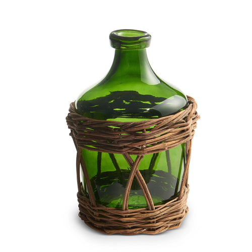Demijohn Bottle in Basket, Size Options