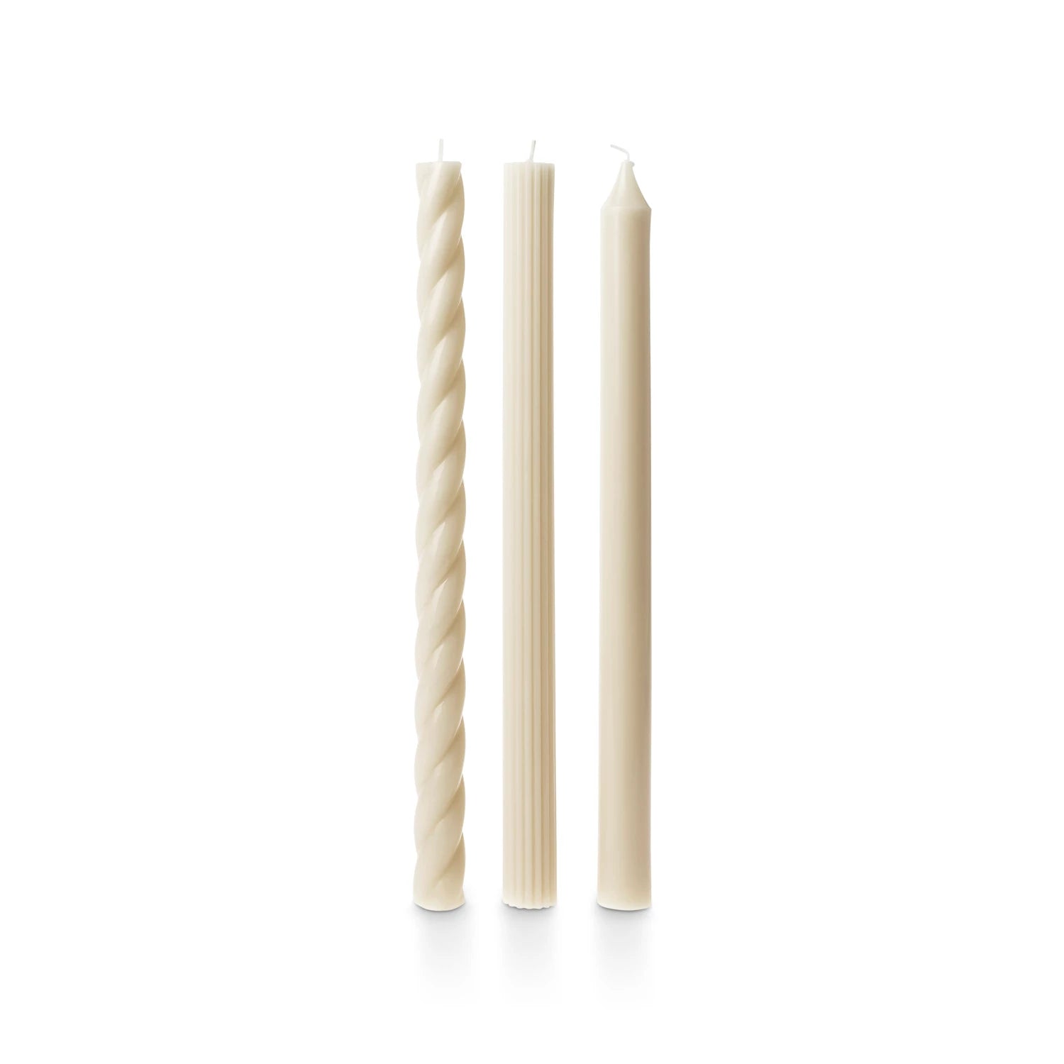 Assorted Candle Tapers 3-Pack (Unscented), 4 Color Options