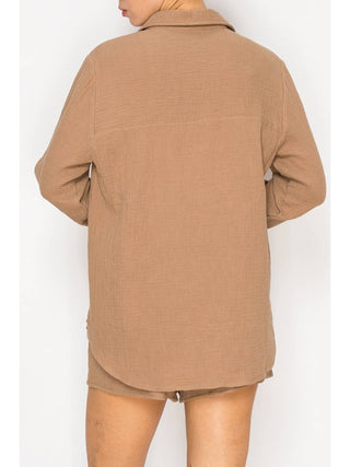 Women's Long Sleeve Button Down Shirt