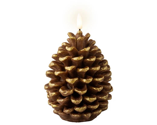 LED Wick Pinecone Candle, Color Options