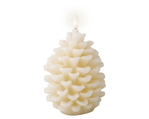 LED Wick Pinecone Candle, Color Options