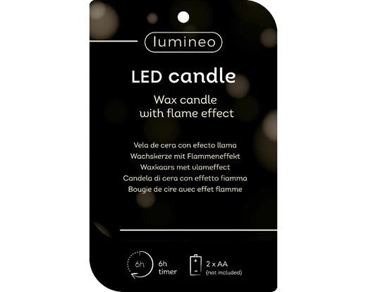 LED Wick Pinecone Candle, Color Options