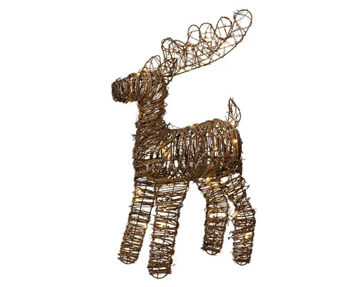 Micro LED Reindeer Rattan Steady Indoor