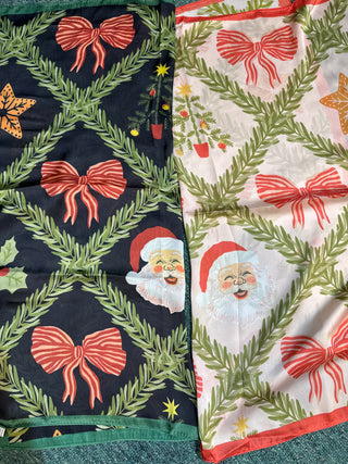 Pre order Santa holiday scarf (mid sept)