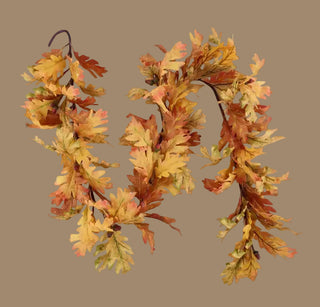 6'L Oak Leaf with Acorns Garland