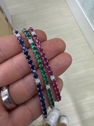 Pre order 7” Colored tennis bracelet