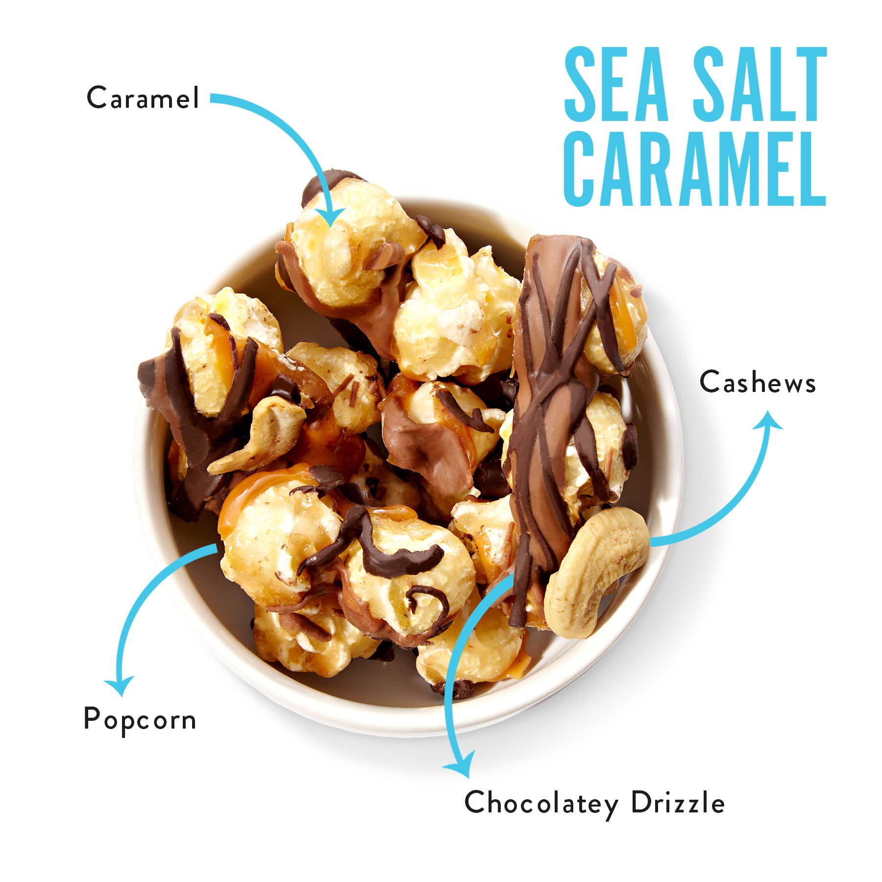 Sea Salt Caramel | Chocolate Popcorn | 5-ounce Bags