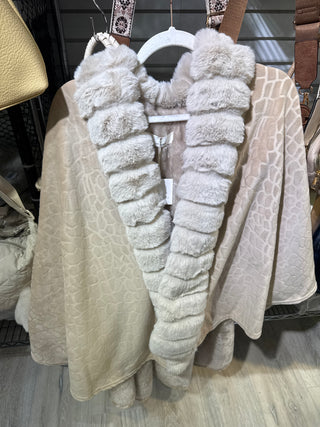Pre order Cream poncho
