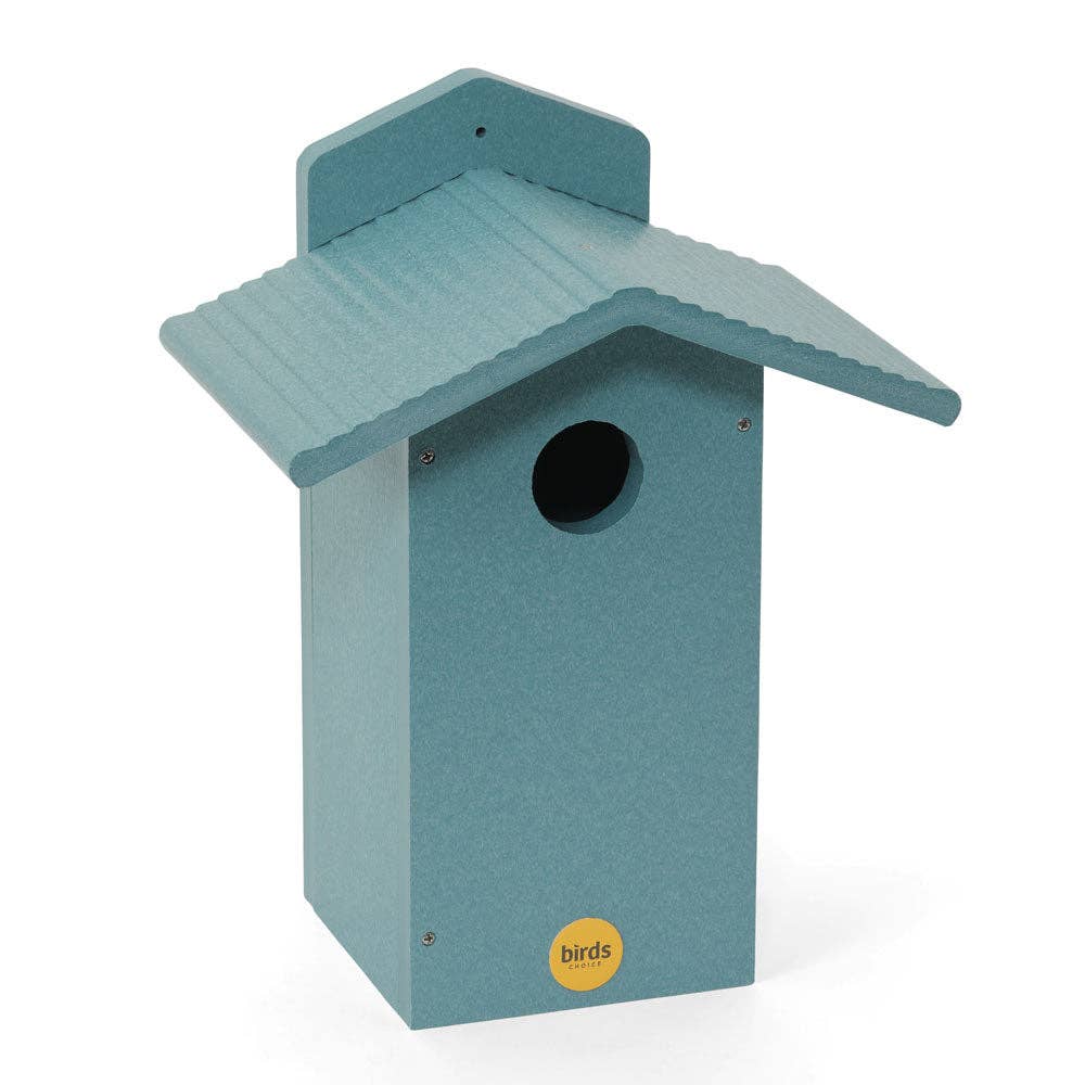 Bluebird House in Blue Recycled Plastic