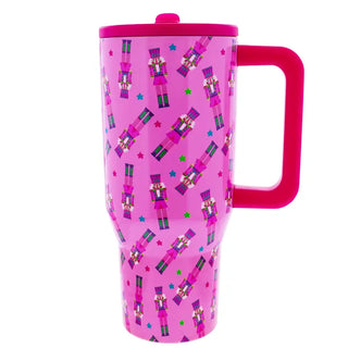 Pre Order (Sept) 30 oz. Crackin' Christmas Tumbler w/ Flip Straw