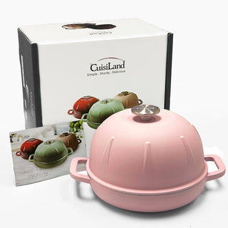 Pre Order Pre-Seasoned Cast Iron Bread Cloche – Dome Lid Dutch Oven for Artisan Sourdough Baking – Heat-Retaining, Nonstick Bakeware for Crispy Crust & Even Baking – Oven Safe
